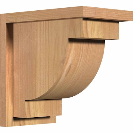 Ekena Millwork Alpine Smooth Corbel w/Backplate, Western Red Cedar, 7 1/2"W x 12"D x 12"H COR08X12X12ALP01SWR